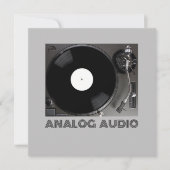 Invitation Audio analogique (Devant)
