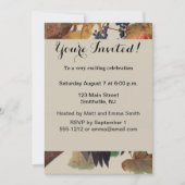 Invitation Audubon Peinture d'Oiseaux Pic Pilé (Devant)