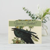 Invitation Audubon Raven Oiseau classique (Debout devant)