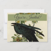 Invitation Audubon Raven Oiseau classique (Devant)