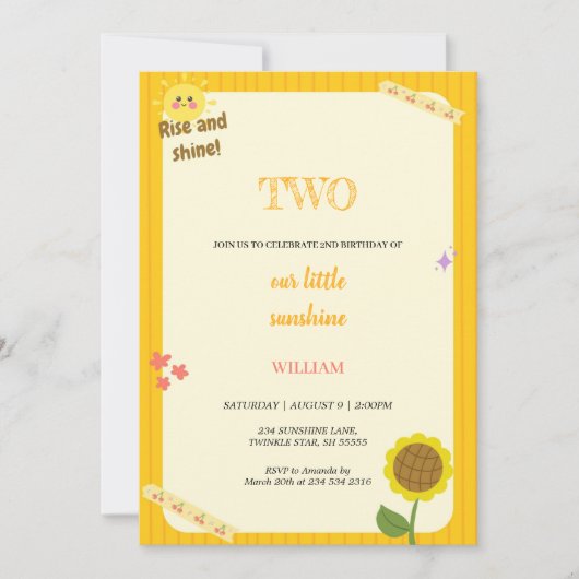 INVITATION AUGMENTER ET ÉLEVER L'INVITATION ANNIVERSAIRE (Devant)