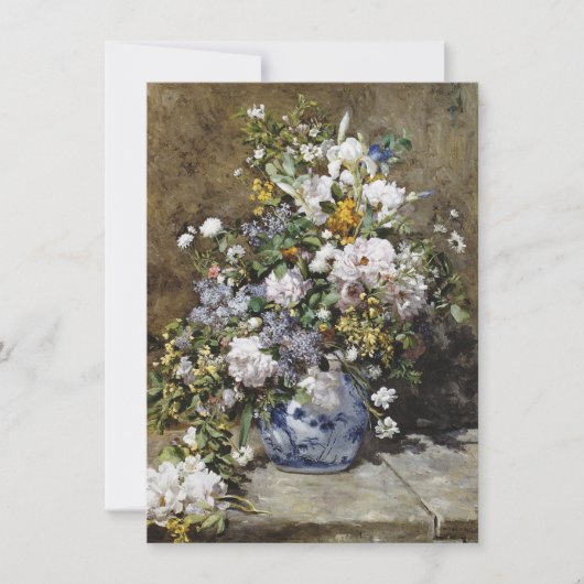 Invitation Auguste Renoir - Bouquet de printemps (Devant)