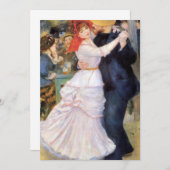 Invitation Auguste Renoir - Danse à Bougival (Devant / Derrière)