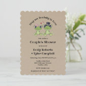 Invitation ©Aujourd'hui dans l'amour Frog Couple Wedding show (Debout devant)