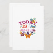 Invitation aujourd'hui est une belle journée (Devant / Derrière)