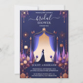Invitation Aujourd'hui Luxe Fuchsia Crown Royal Blue Fête des (Devant)
