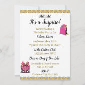 Invitation Aujourd'hui, nous célébrons votre anniversaire | D (Dos)