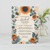 Invitation Aujourd'hui Rustic Garden Greenery Fête des mariée (Debout devant)