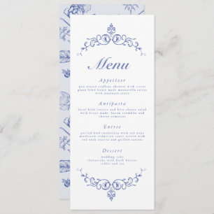 Invitation AURELIA Chinoiserie French Victorian Menu Cards