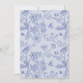 Invitation AURELIA Chinoiserie Quelque chose de bleu Fête des (Dos)