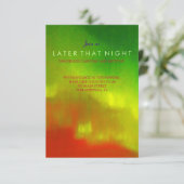 Invitation AURORA BOREALIS Bar Bat mitzvah Party Card (Debout devant)