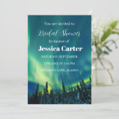 Invitation Aurora Borealis Northern Lights Fête des mariées (Debout devant)