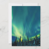 Invitation Aurora Borealis Northern Lights Fête des mariées (Dos)