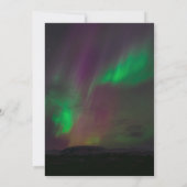 Invitation Aurora Borealis Northern Lights Fête des mariées (Dos)