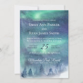 Invitation aurore aurora boréale (Devant)