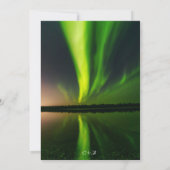 Invitation aurores boréales Aurora Borealis étoiles Sky Maria (Dos)