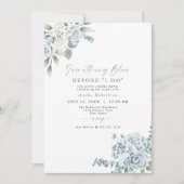 Invitation AUSHA quelque chose de bleu avant de faire Fête de (Devant)