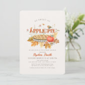 Invitation Aussi sucré que la tarte à la pomme Automne quitte (Debout devant)