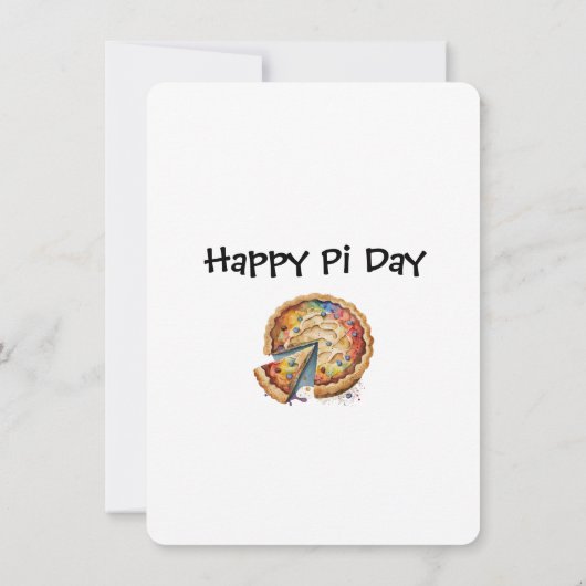 Invitation Aussi sucré que Pi (Dos)