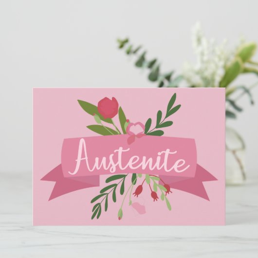 Invitation Austenite II (Debout devant)