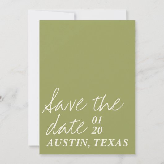 Invitation Austin, Texas enregistrer la date avec des dessins (Dos)