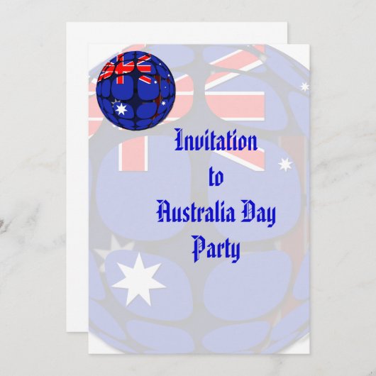 Invitation Australie (Devant / Derrière)