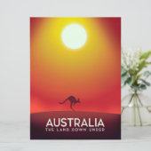 Invitation Australie " La terre en dessous " impression de va (Debout devant)