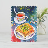 Invitation Authentic Kunafa Nablus Dessert (Debout devant)