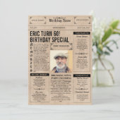 Invitation Authentique 60e anniversaire de la couverture du j (Debout devant)