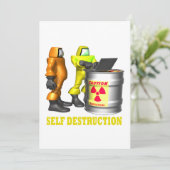 Invitation Auto-destruction (Debout devant)