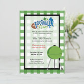 Invitation Autocar de football (Debout devant)