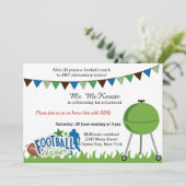 Invitation Autocar de football (Debout devant)