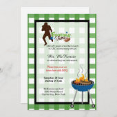 Invitation Autocar de football (Devant / Derrière)