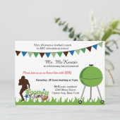 Invitation Autocar de football (Debout devant)