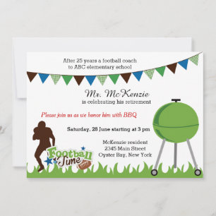 Invitation Autocar de football