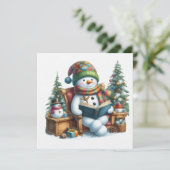 Invitation Autocollant (Debout devant)