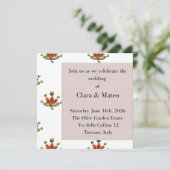 Invitation Autocollant (Debout devant)