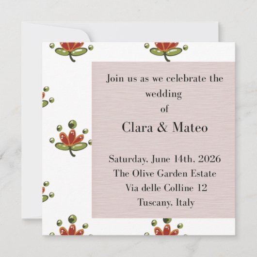 Invitation Autocollant (Devant)