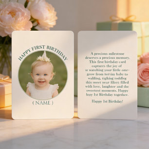 Invitation Autocollant d'anniversaire avec photo personnalisé