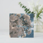Invitation Autocollants floraux naturels Blessings (Debout devant)