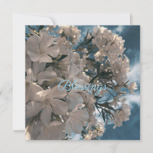 Invitation Autocollants floraux naturels Blessings