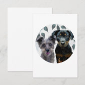 Invitation autocollants Rockie et Lyla de 1,9 cm (Devant / Derrière)