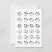 Invitation Autocollants Rockie et Lyla Hershey .75 pouces (Devant)