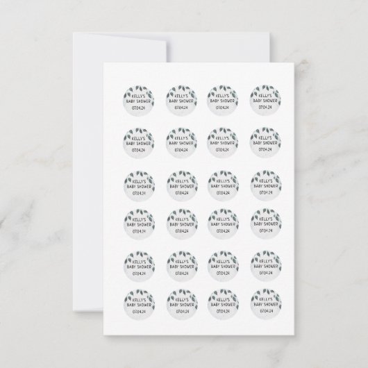 Invitation Autocollants Rockie et Lyla Hershey .75 pouces (Devant)