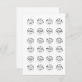 Invitation Autocollants Rockie et Lyla Hershey .75 pouces (Devant / Derrière)