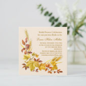 Invitation automnale d'or de Fête de la mariée de (Debout devant)