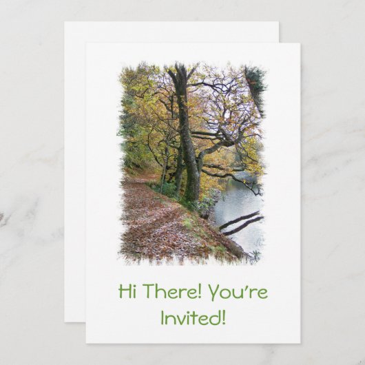 INVITATION AUTOMNE (Devant / Derrière)