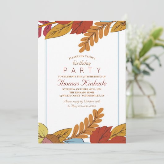 Invitation Automne (Debout devant)