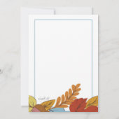 Invitation Automne (Dos)