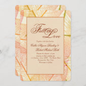 Invitation Automne (Devant / Derrière)